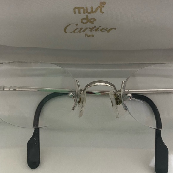 Cartier Accessories Authentic Cartier Glasses With White Gold Frame